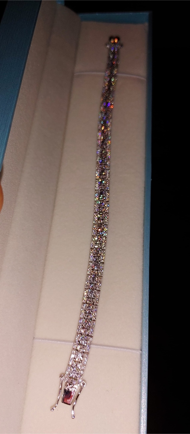 Brand new vvs1 cultivated diamond Sparkling Bracelet - photo 2