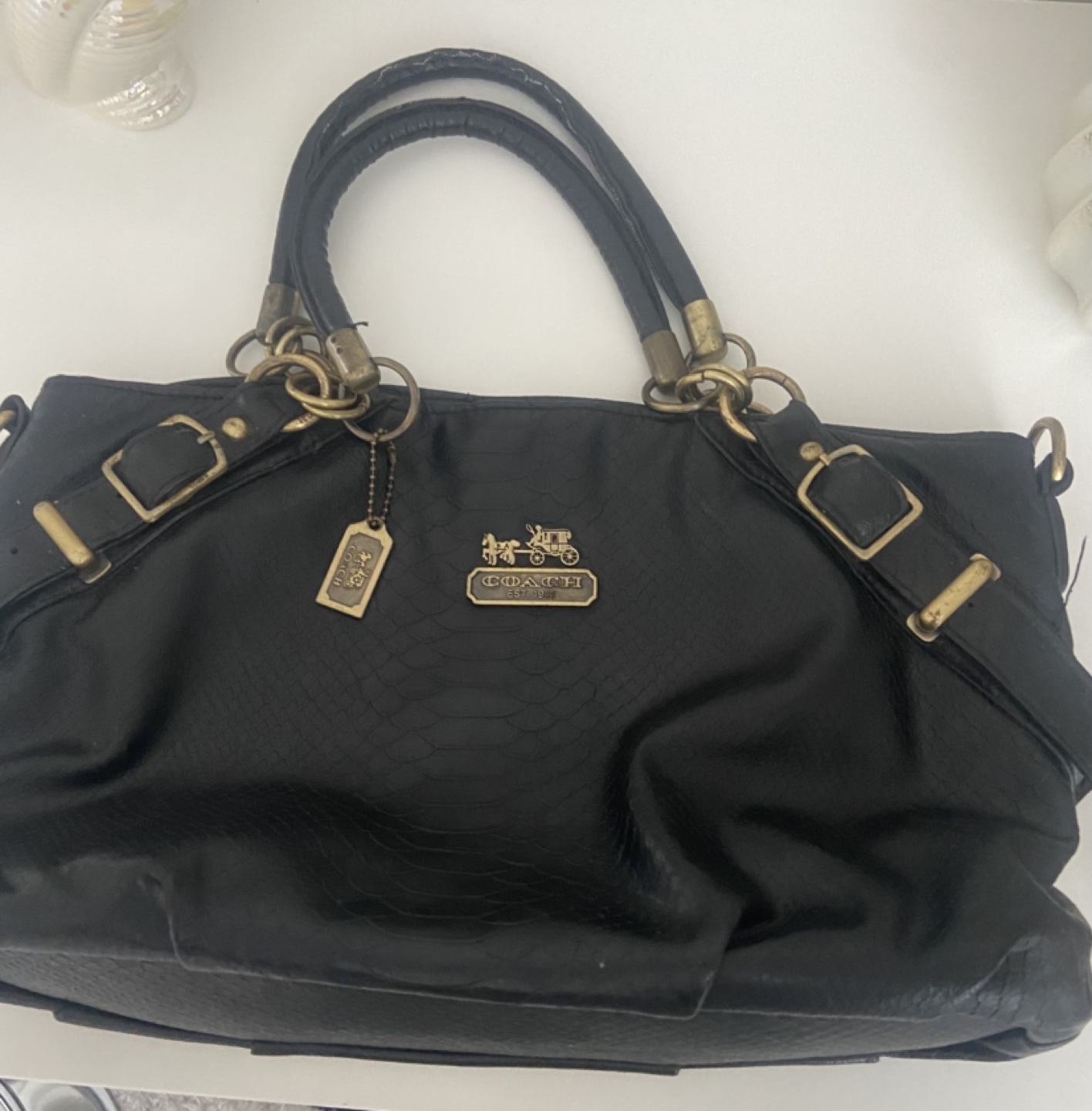 coach inspired bag NOT real ( I think)