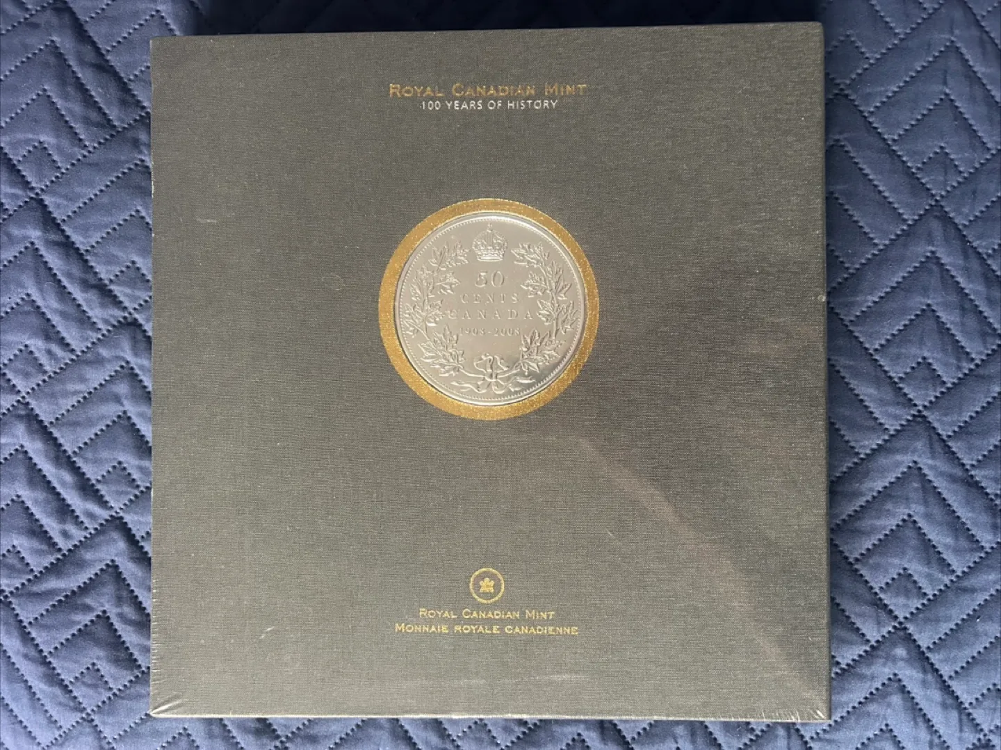 2008 RCM 100 Years of History Book & Silver 50 Cent Coin thumbnail