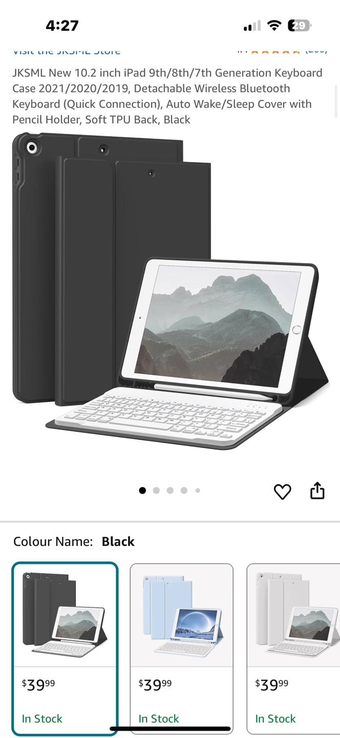 New JKSML iPad 10.2" Keyboard Case 🧡 - photo 5