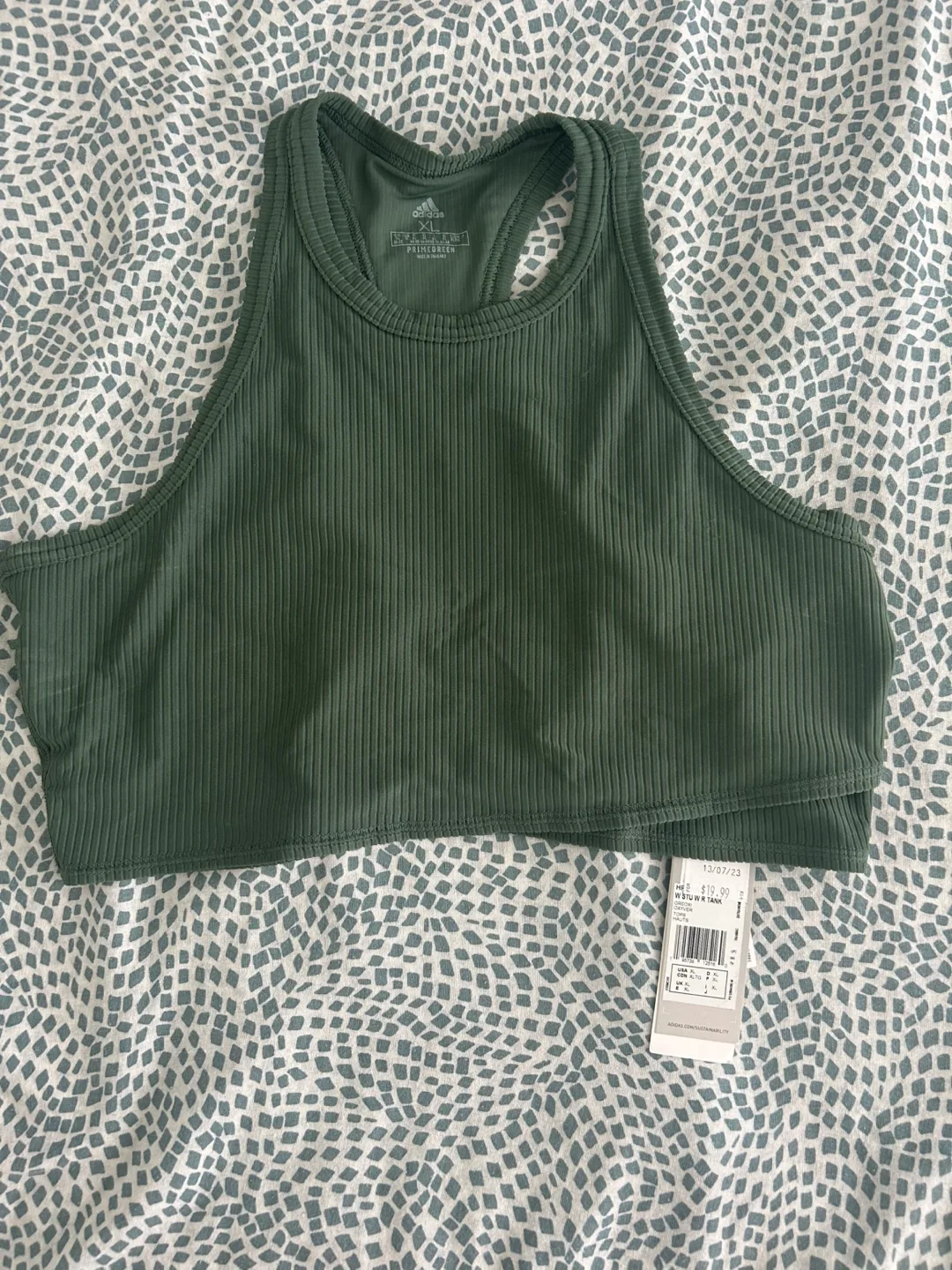 Adidas Tank Top - Green, XL thumbnail