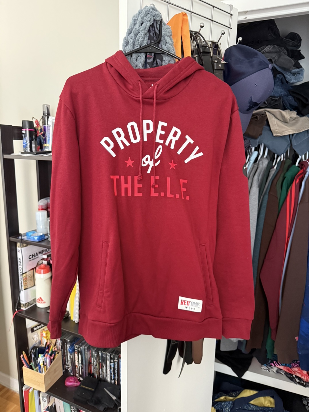 Under Armour Project Rock Red One Large Hoodie
