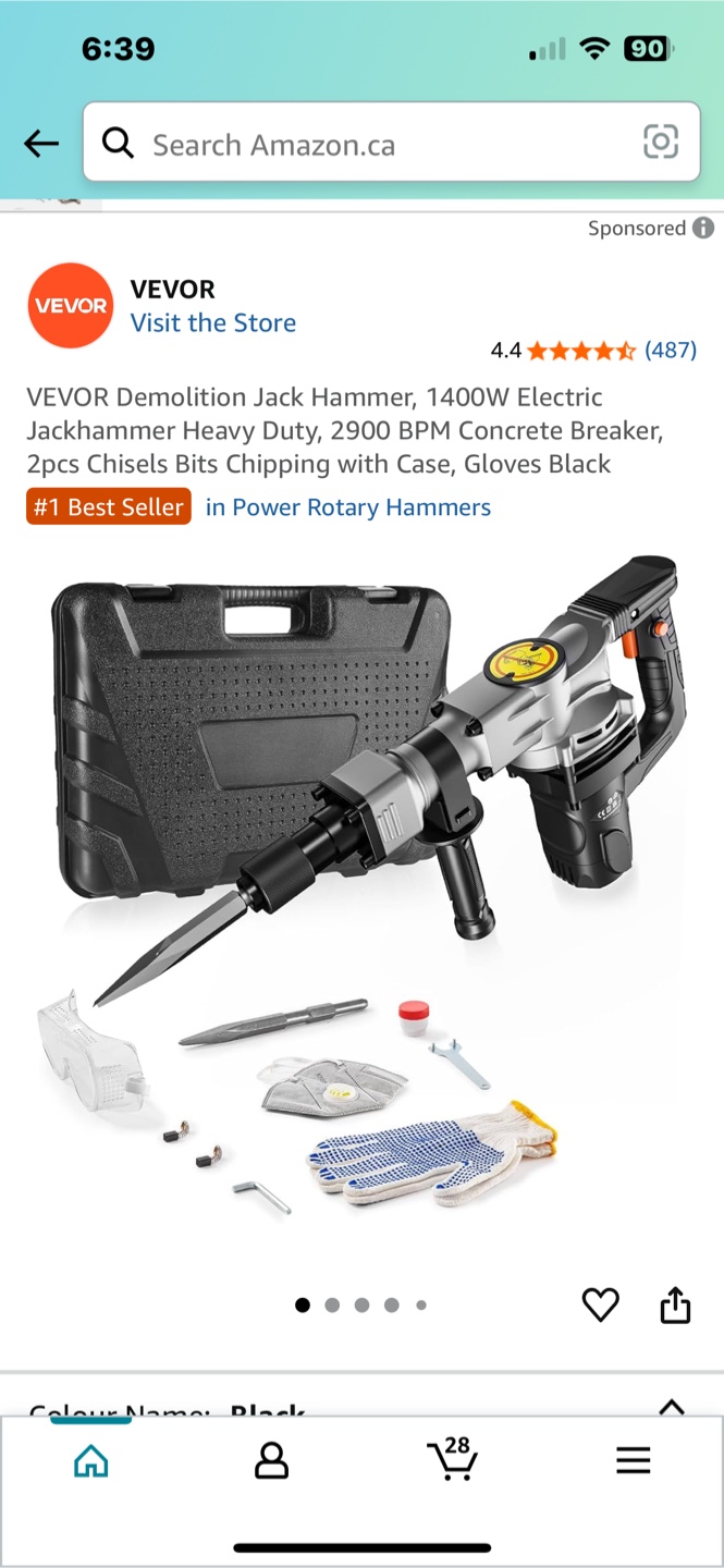 VEVOR Demolition Jack Hammer w/ Case - photo 5