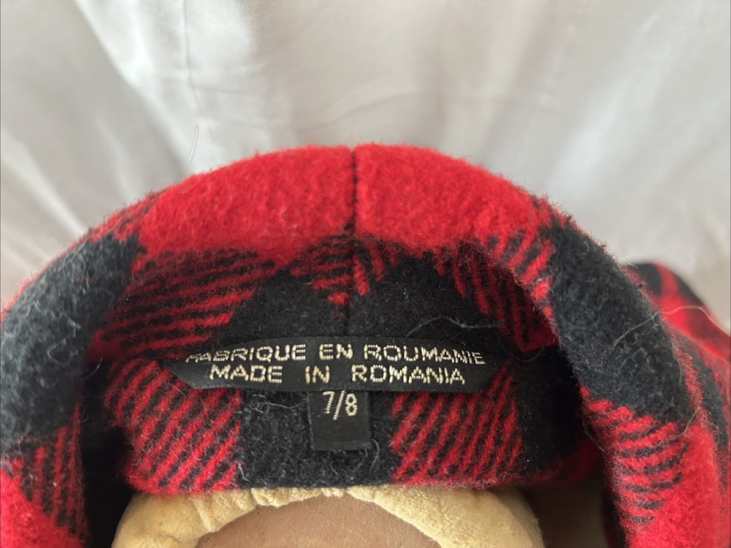 Womens’ Red & Black Plaid Cropped Jacket - Size 7/8 - photo 2