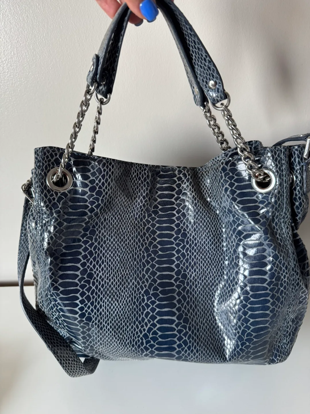 Michael Kors Snakeskin Print Shoulder Bag thumbnail