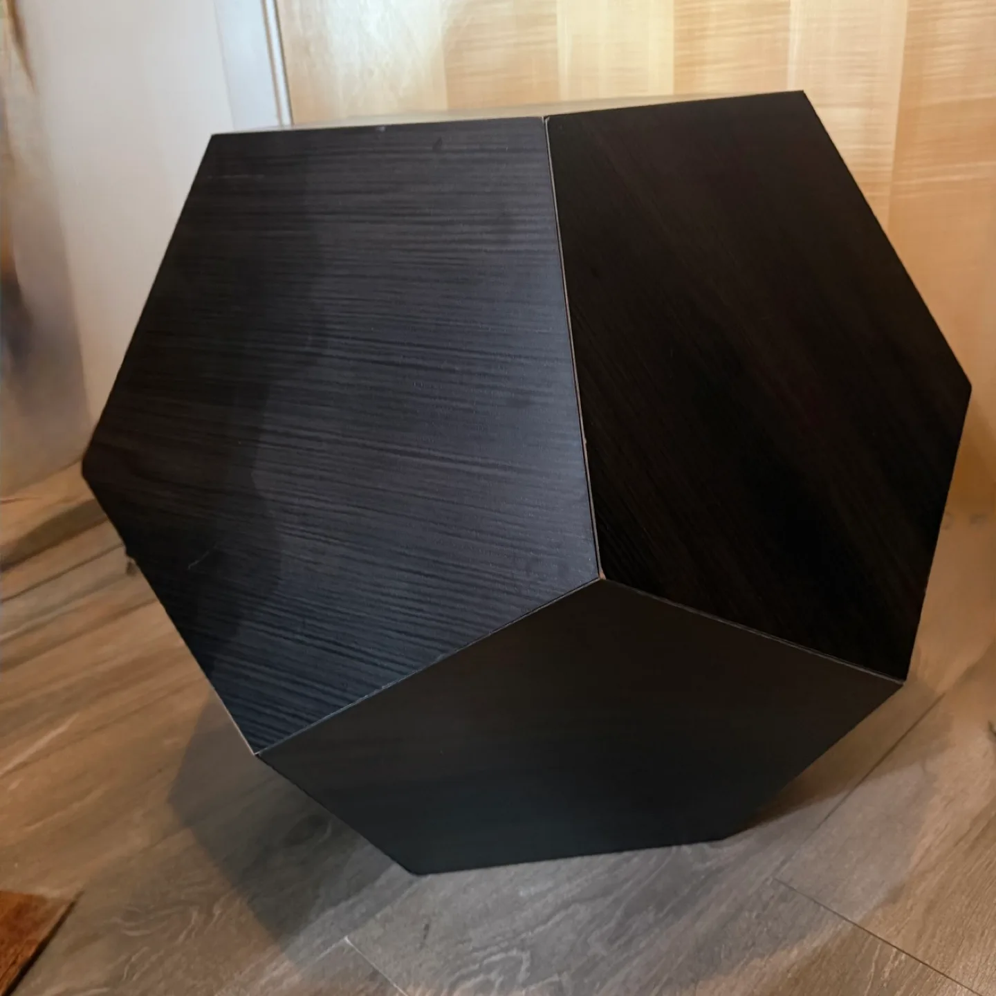 Dark Brown Geometric Side Table/Pet Bed 🧡 image indicator(3)