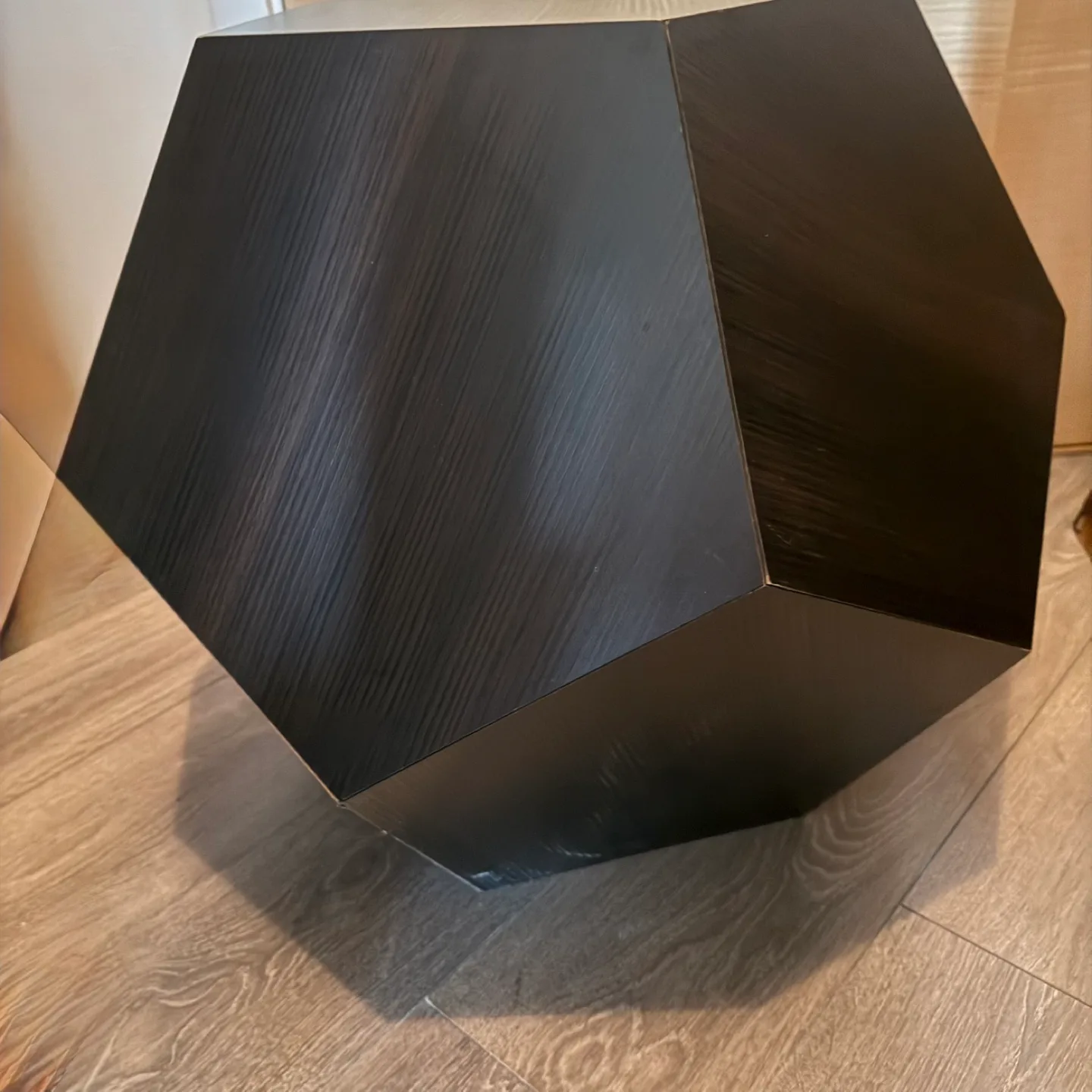 Dark Brown Geometric Side Table/Pet Bed 🧡 image indicator(4)