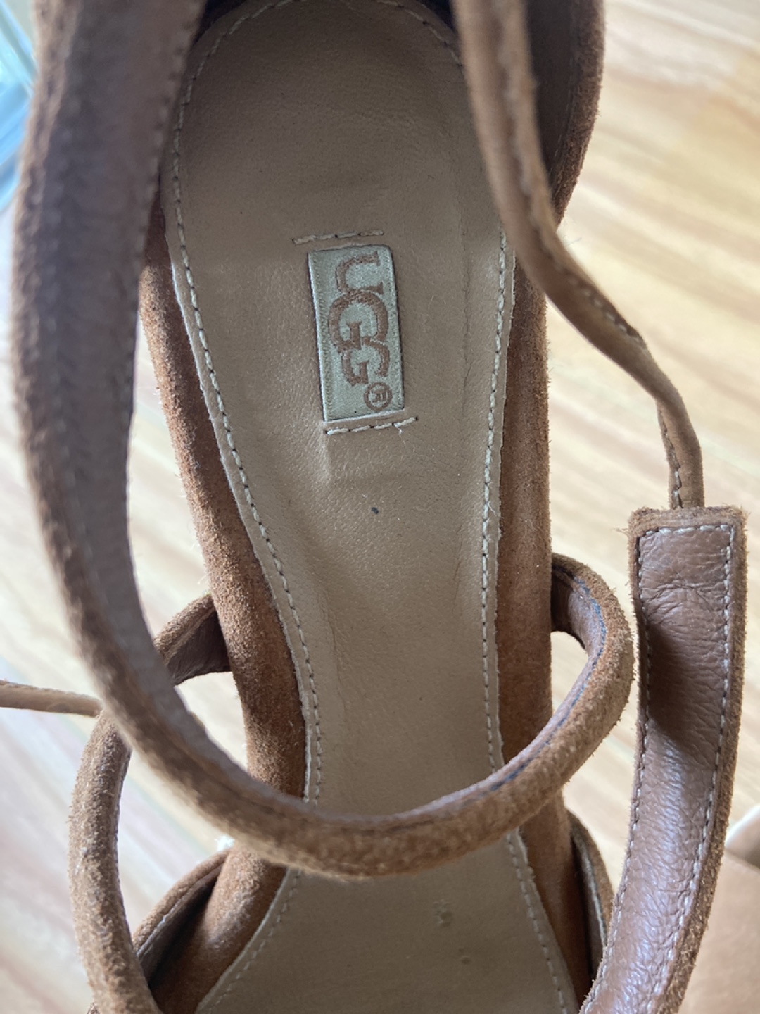 UGG Brown Suede Wedge Sandals - photo 4