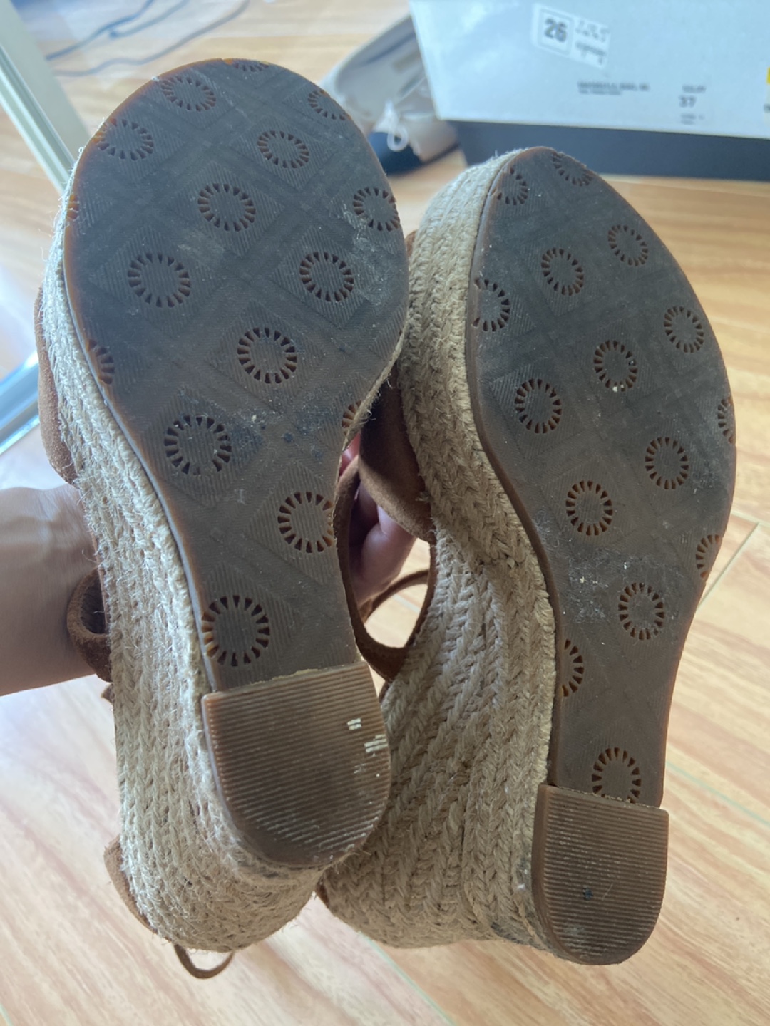 UGG Brown Suede Wedge Sandals - photo 3