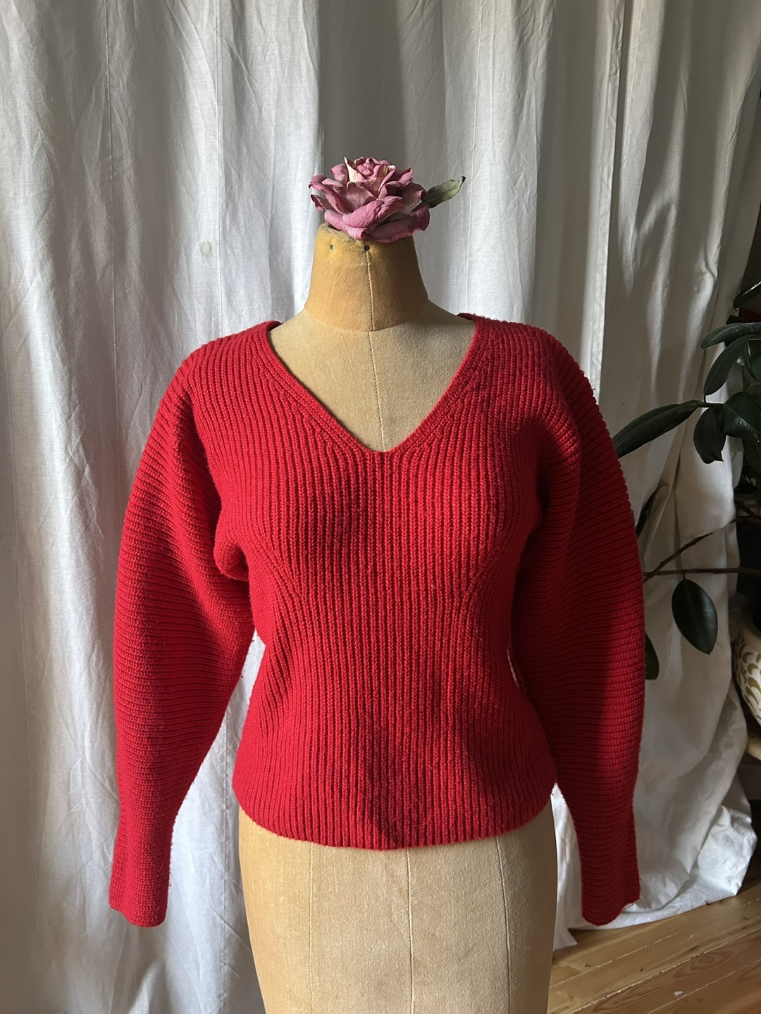 H&M Red Knit Sweater - Size Small