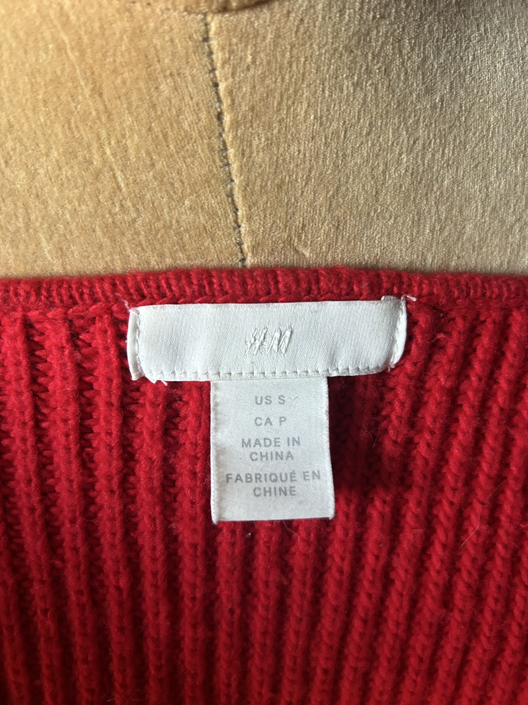 H&M Red Knit Sweater - Size Small - photo 2