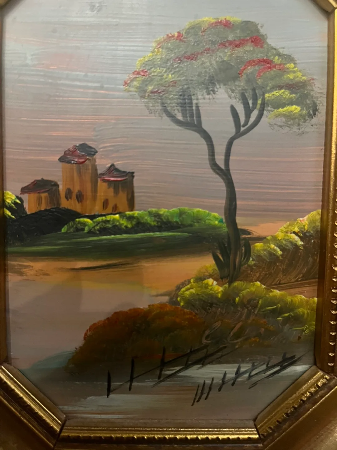 Framed Italian Landscape Painting • Victorian Art image indicator(3)