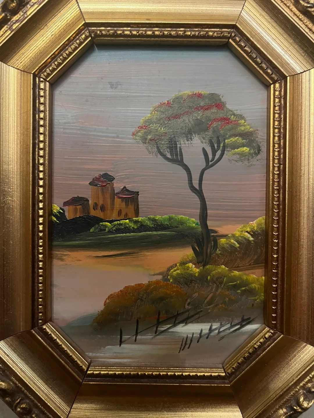 Framed Italian Landscape Painting • Victorian Art image indicator(2)