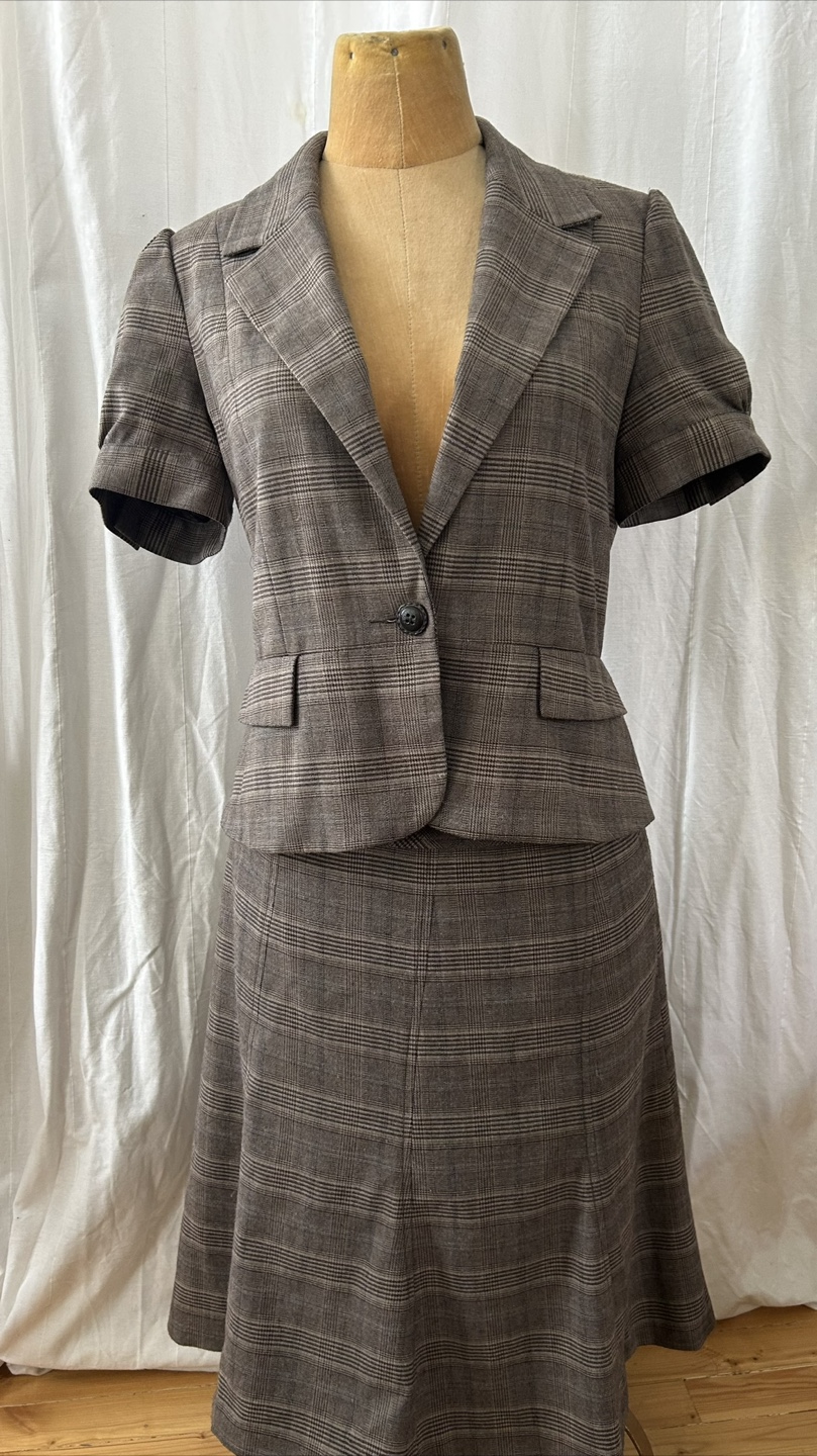 RW&CO Plaid Skirt Suit - Size 6