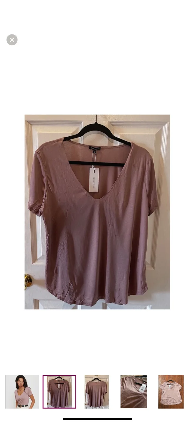 Dynamite V-Neck Blouse- Size XL image indicator(2)