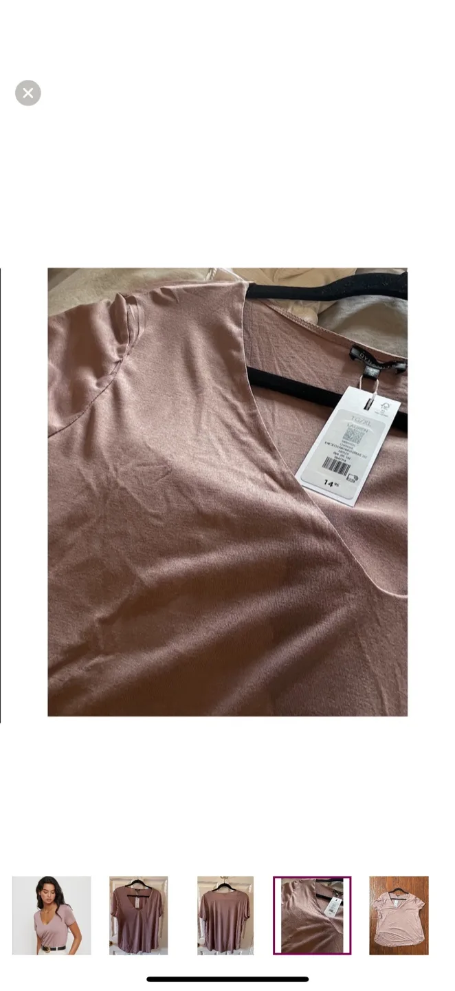 Dynamite V-Neck Blouse- Size XL image indicator(4)