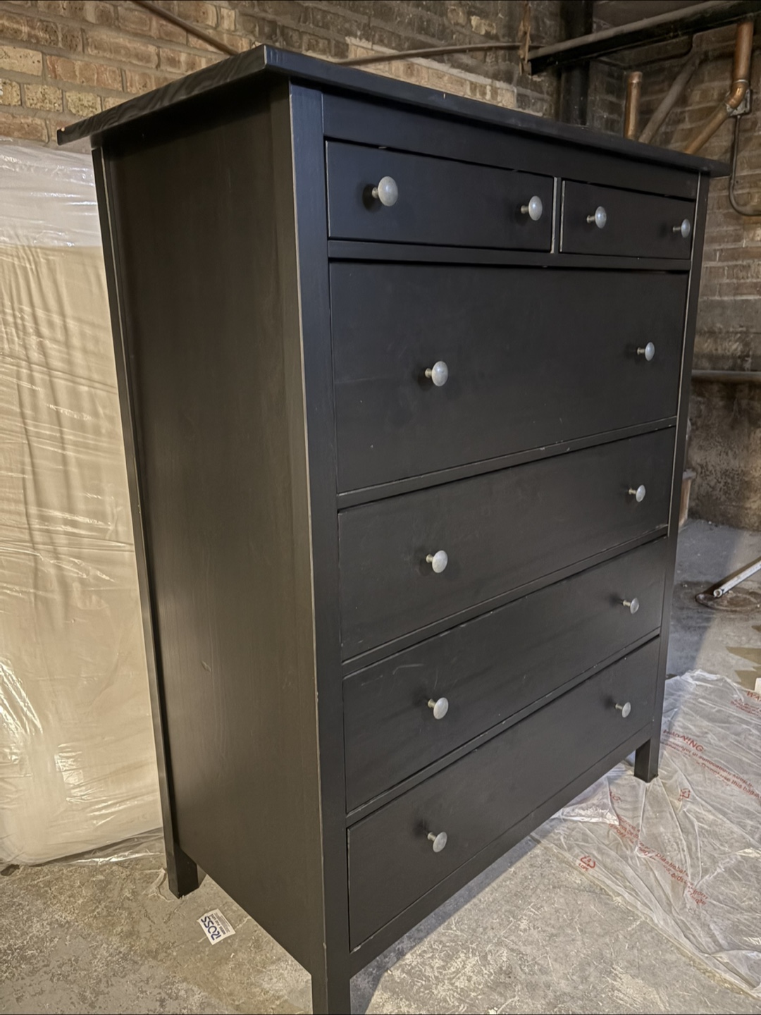 Black 6-Drawer Dresser - photo 2