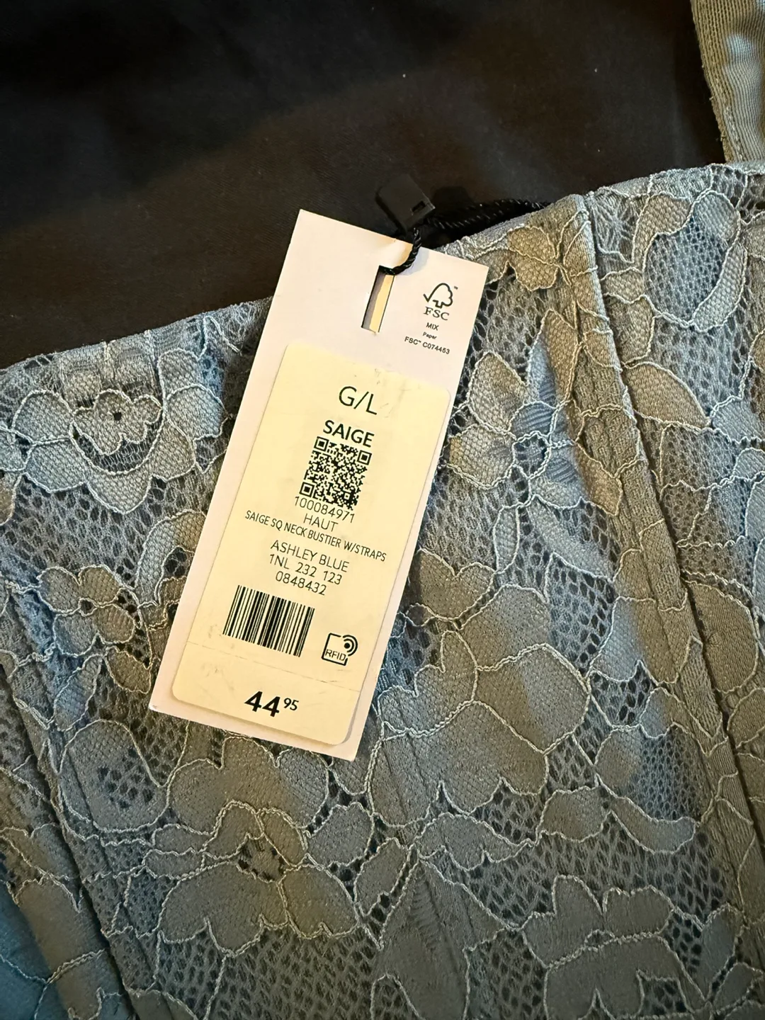 Dynamite Corset Top  - Size L - Blue image indicator(2)