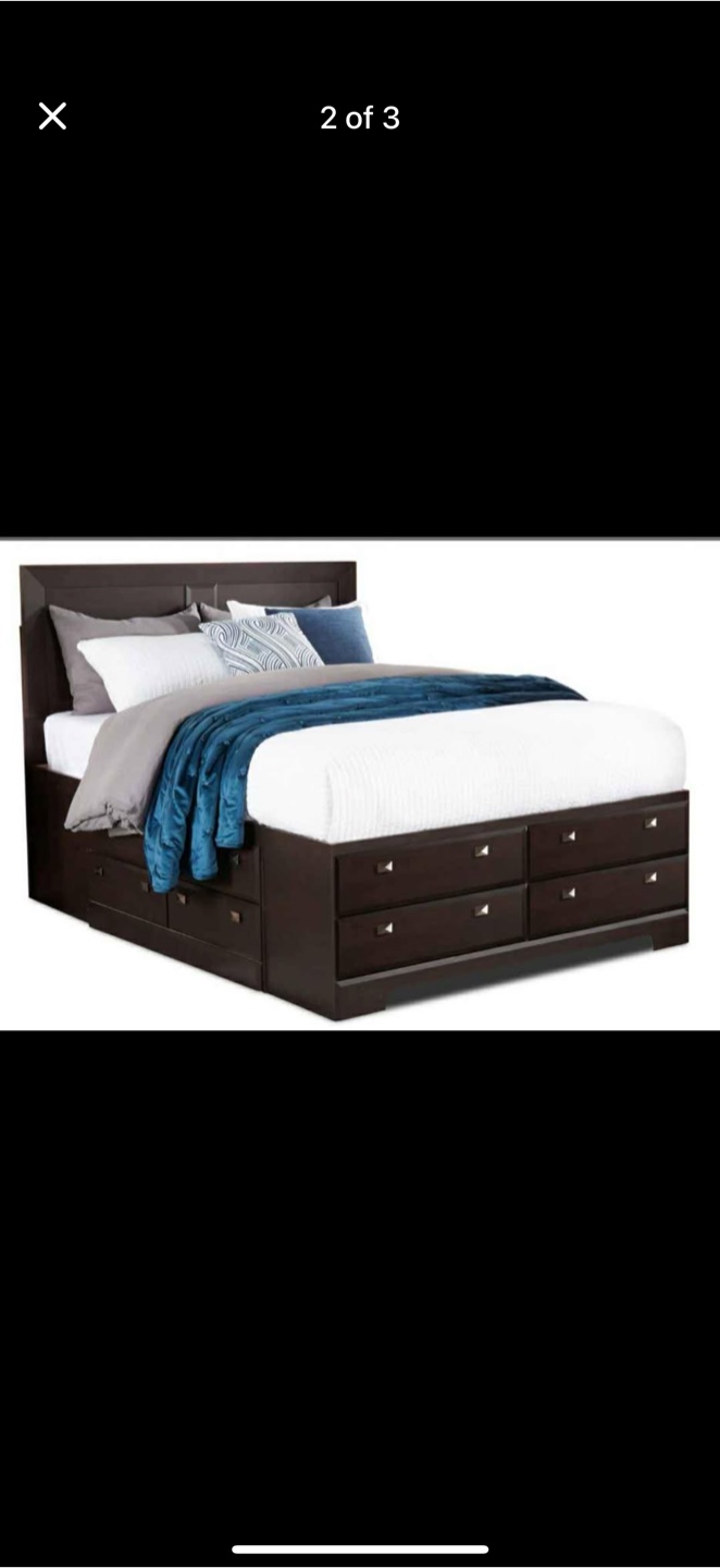 Espresso Brown Storage Bed Frame - photo 3