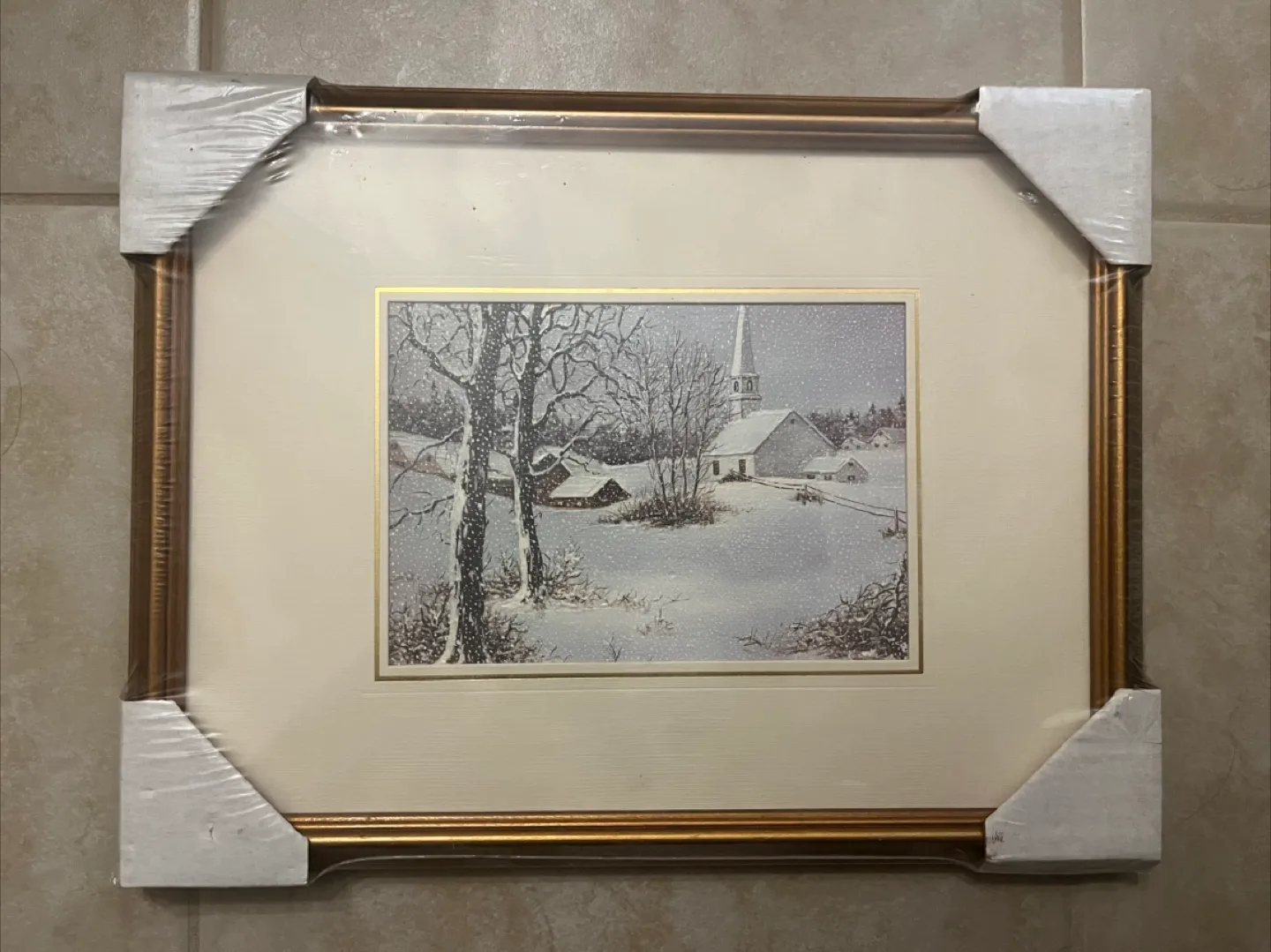 Framed A.R.T. 'Winter in Vermont' Print thumbnail