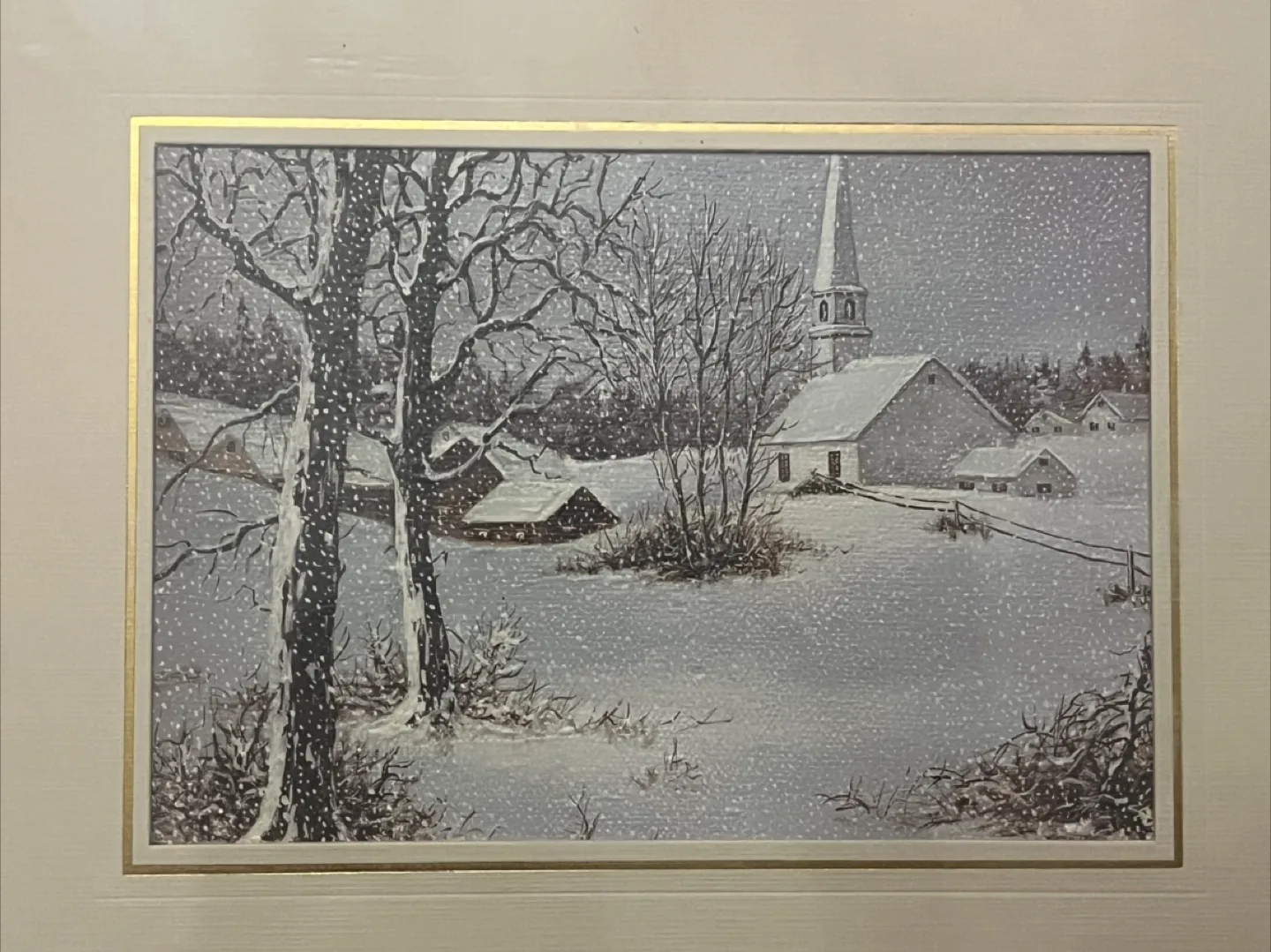 Framed A.R.T. 'Winter in Vermont' Print image indicator(2)