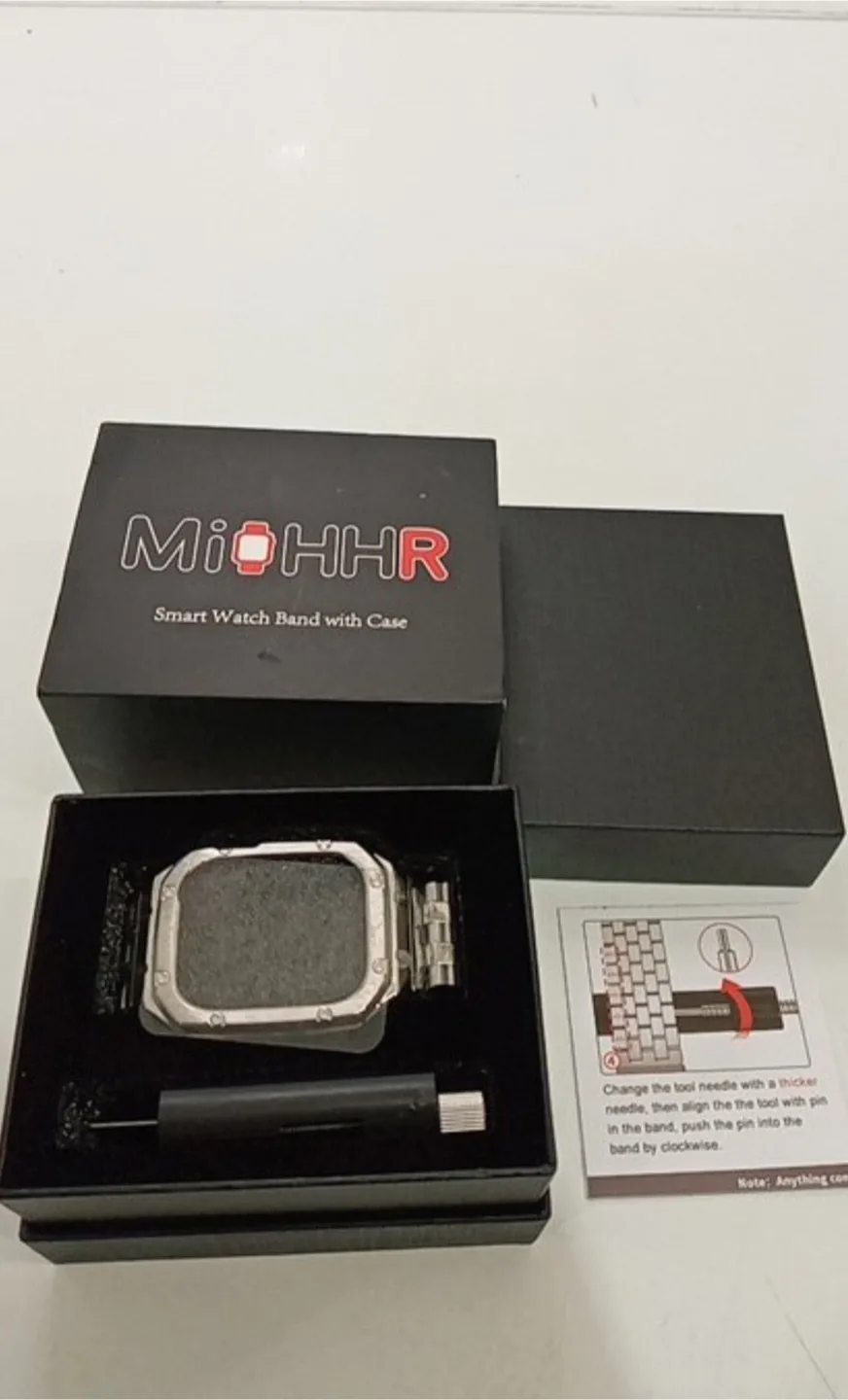 MioHHR Rugged Metal Strap & Case for Apple Watch 46mm image indicator(4)