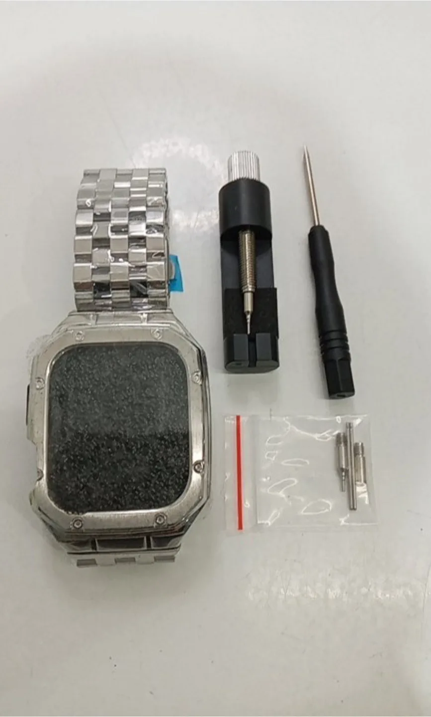 MioHHR Rugged Metal Strap & Case for Apple Watch 46mm image indicator(3)