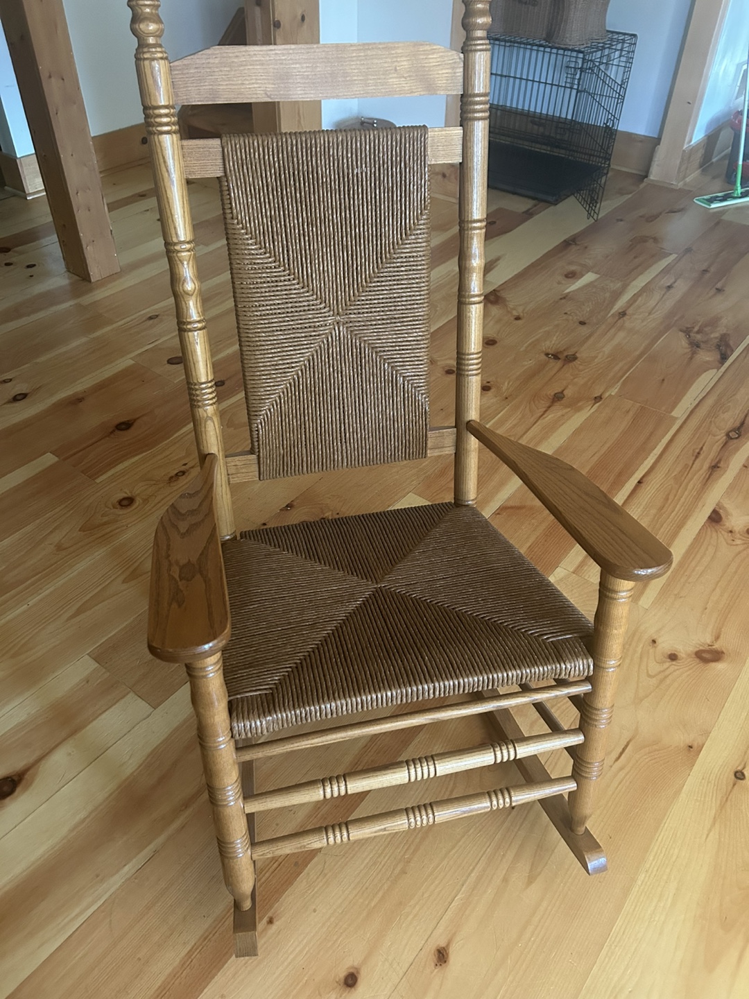 Cracker Barrel Rocker - Woven Rocking Chair