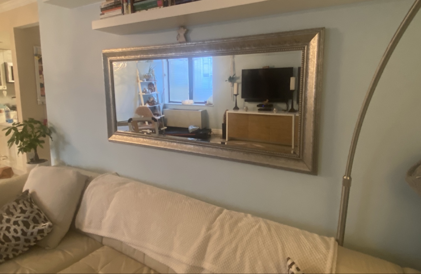 Large Framed Wall Mirror