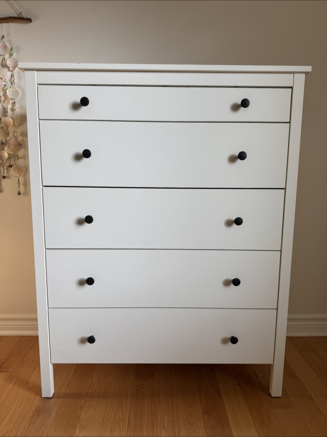 White 5-Drawer IKEA Koppang Dresser
