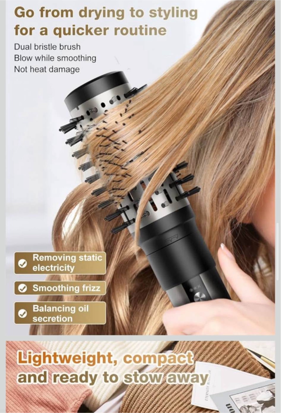 7MAGIC High-Speed Hair Dryer Brush 6 in 1 Air Styler HB-800 - photo 3