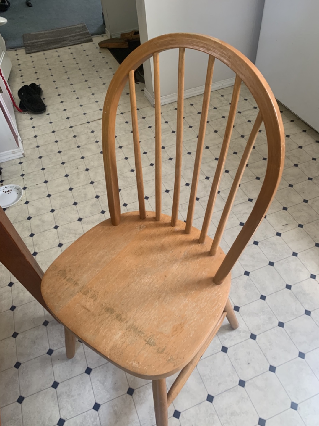 Wooden Dining Table with 3 Chairs - photo 2