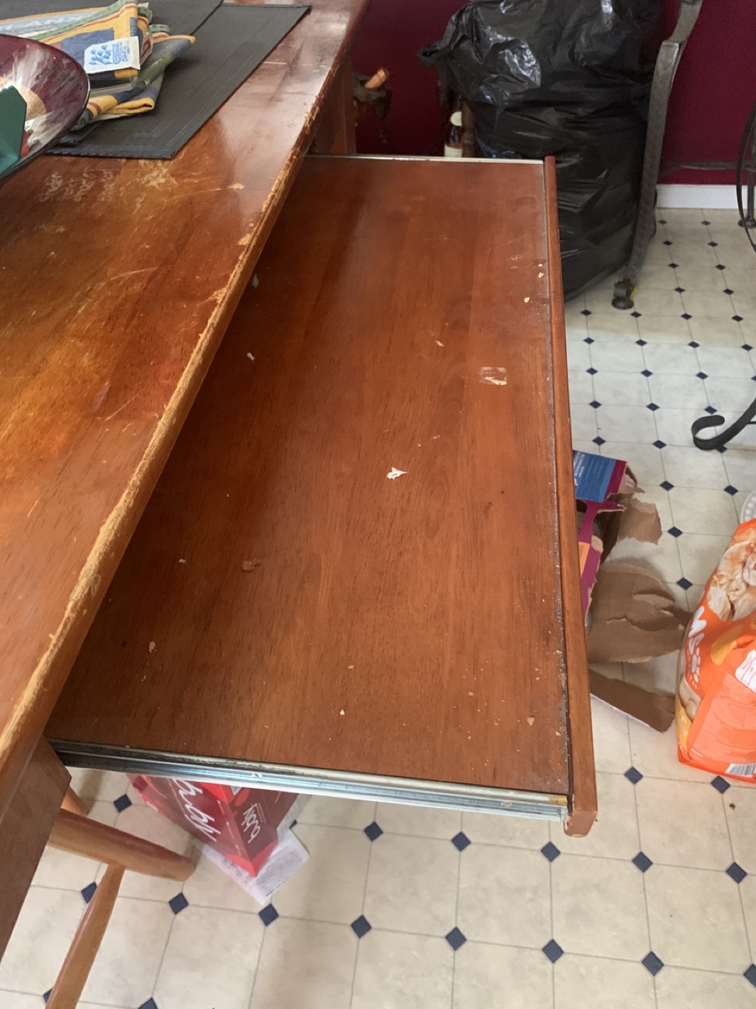 Wooden Dining Table with 3 Chairs