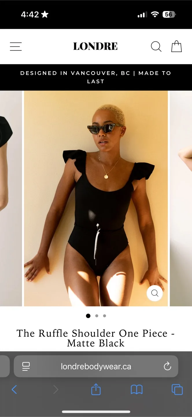 Londre Black Swimsuit | New with Tags image indicator(7)