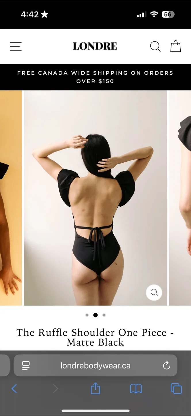 Londre Black Swimsuit | New with Tags image indicator(8)