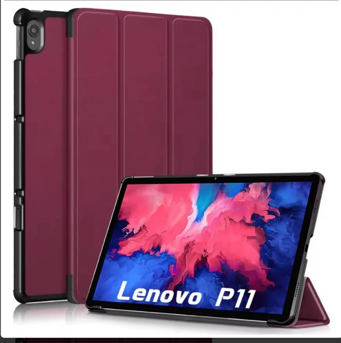 Lenovo P11 Tablet Case - Burgundy thumbnail