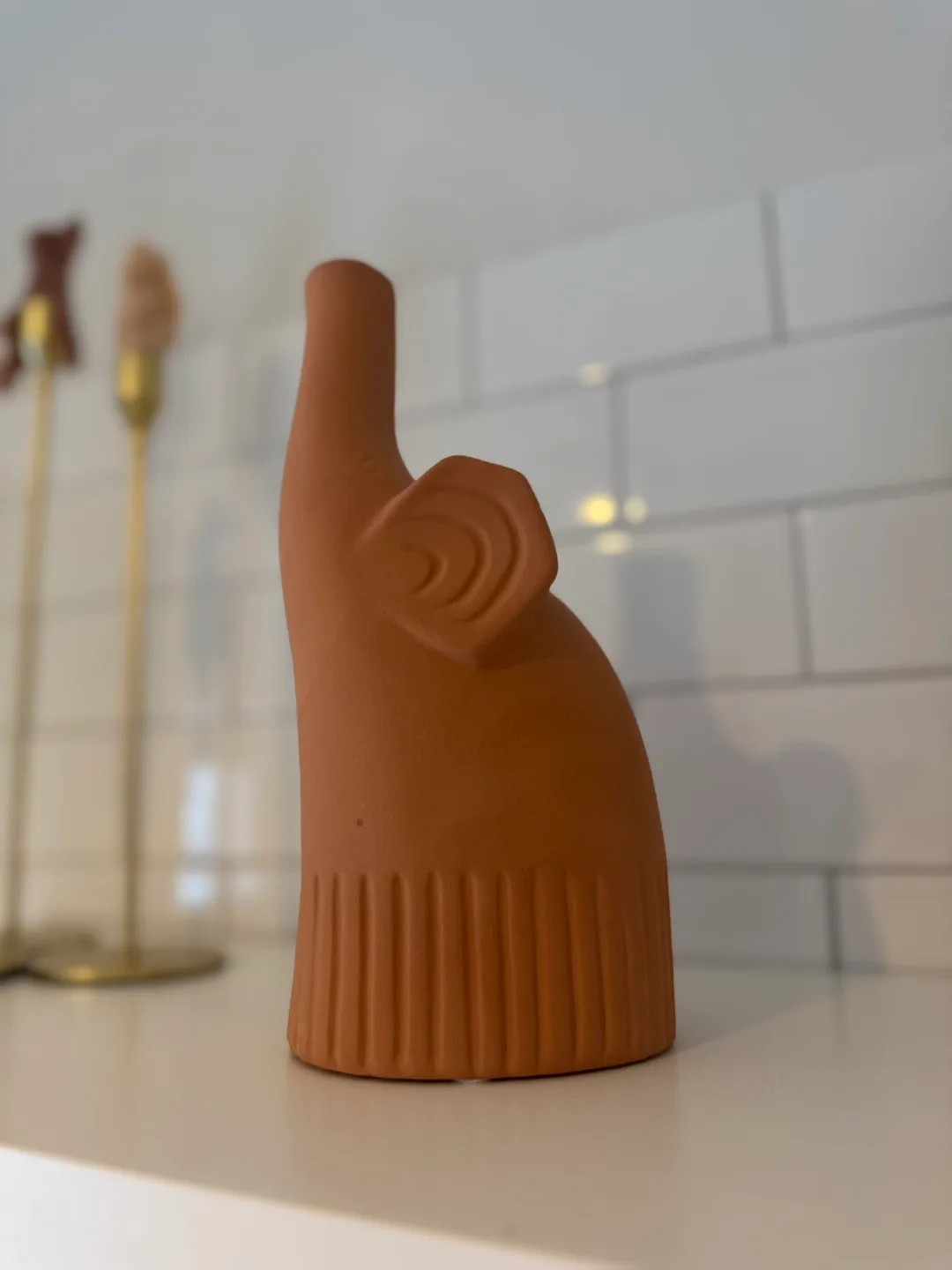 Elephant Shaped Terracotta Vase thumbnail
