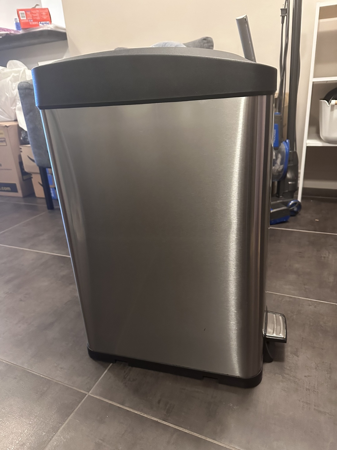 Stainless Steel Step Trash Can 30L - photo 2