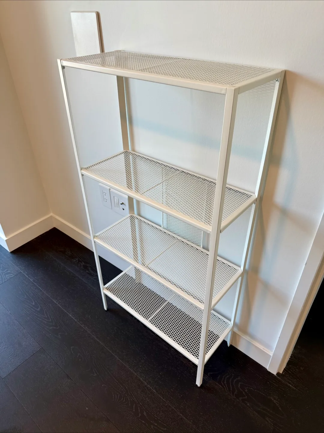 IKEA White Metal Shelf Unit thumbnail