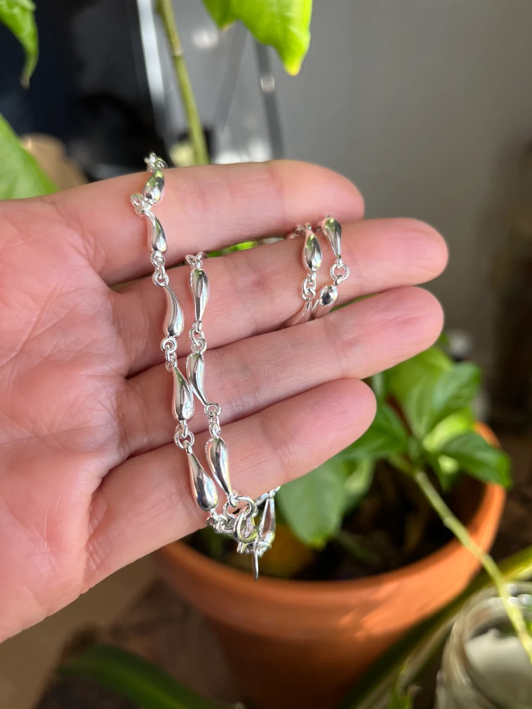 Silver  Necklace, 21 inches image indicator(6)