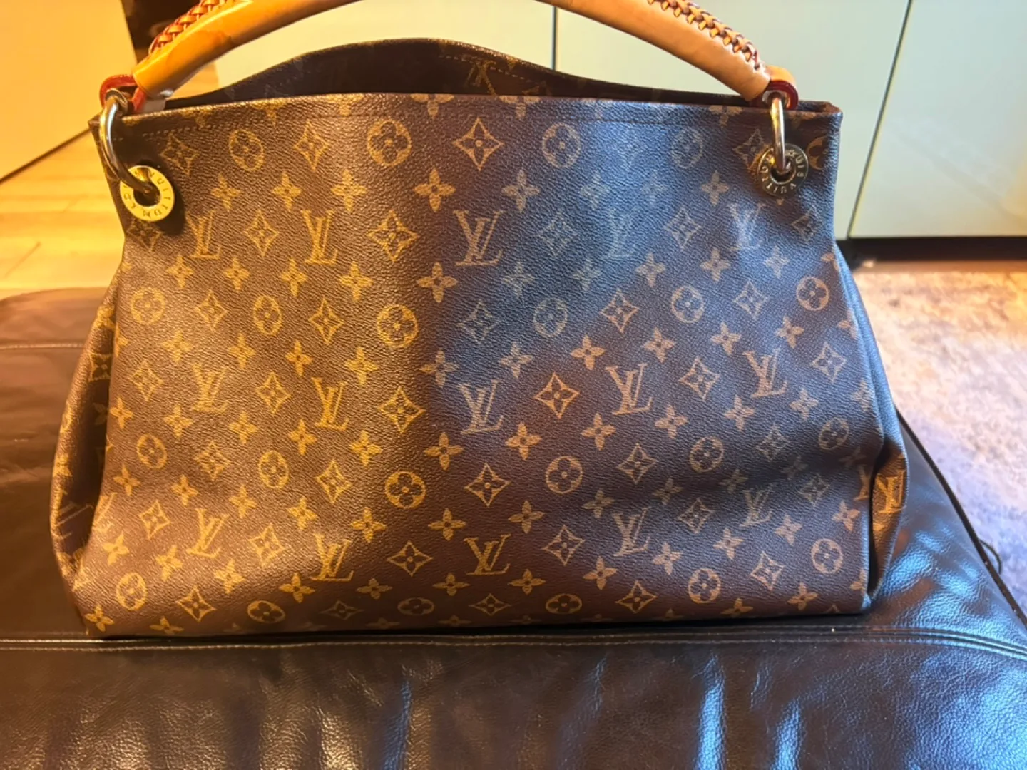 Louis Vuitton Monogram Empreinte Artsy MM Hobo Bag image indicator(3)