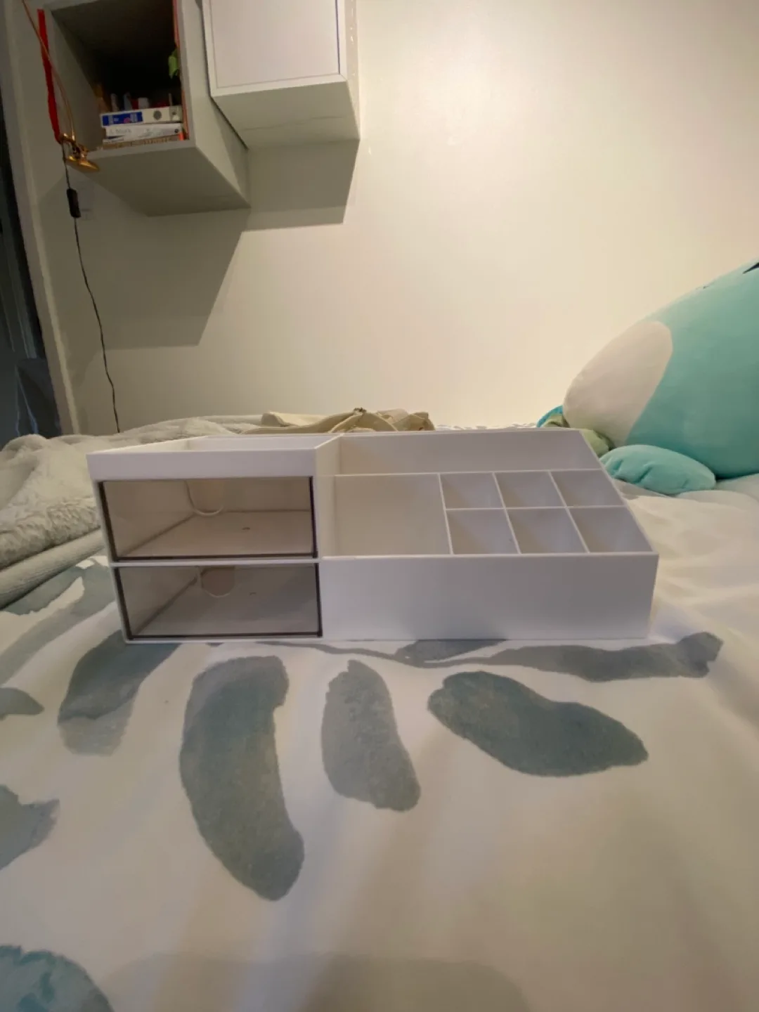 White Makeup Organizer with Drawers thumbnail