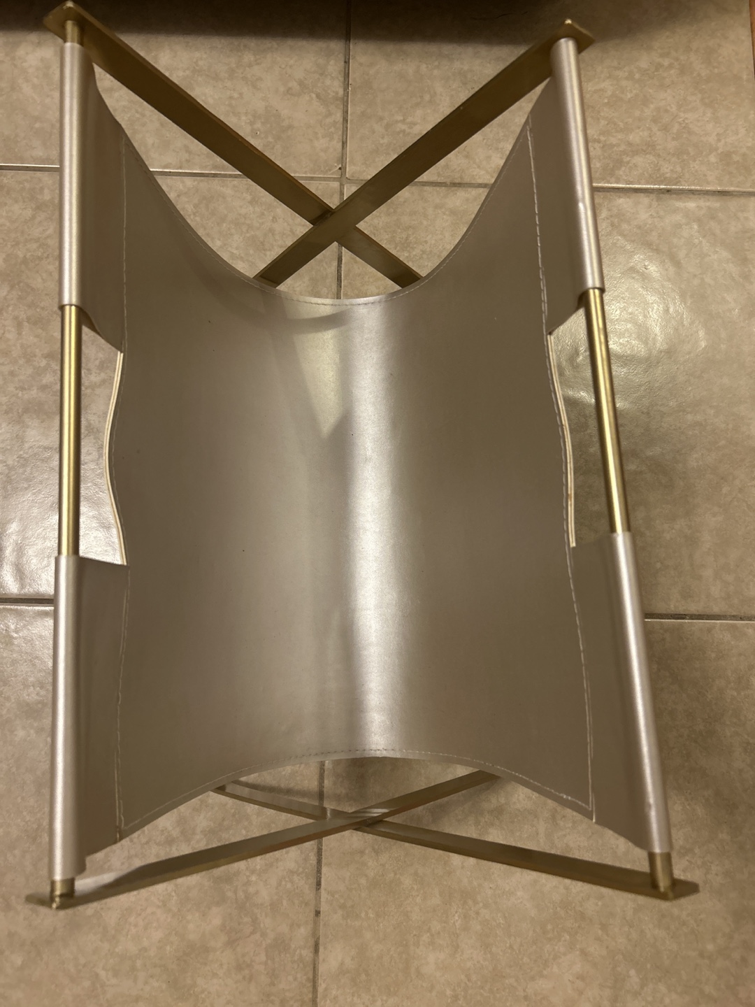Free *Magazine Rack - Gold and Beige - photo 3