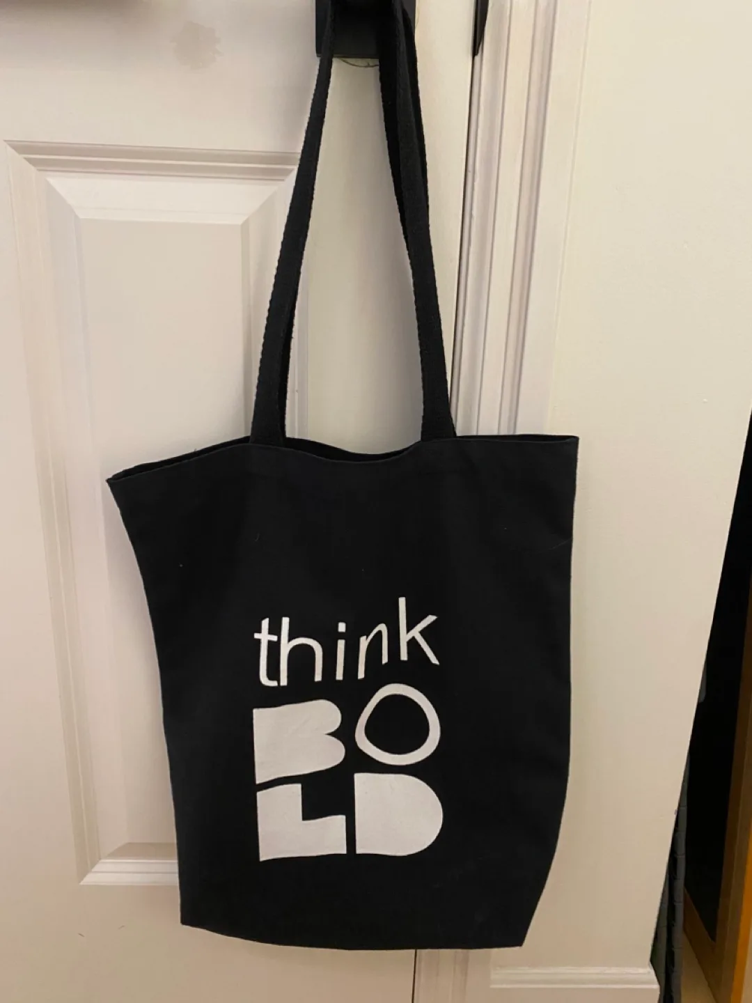 Black Tote Bag - Think Bold thumbnail