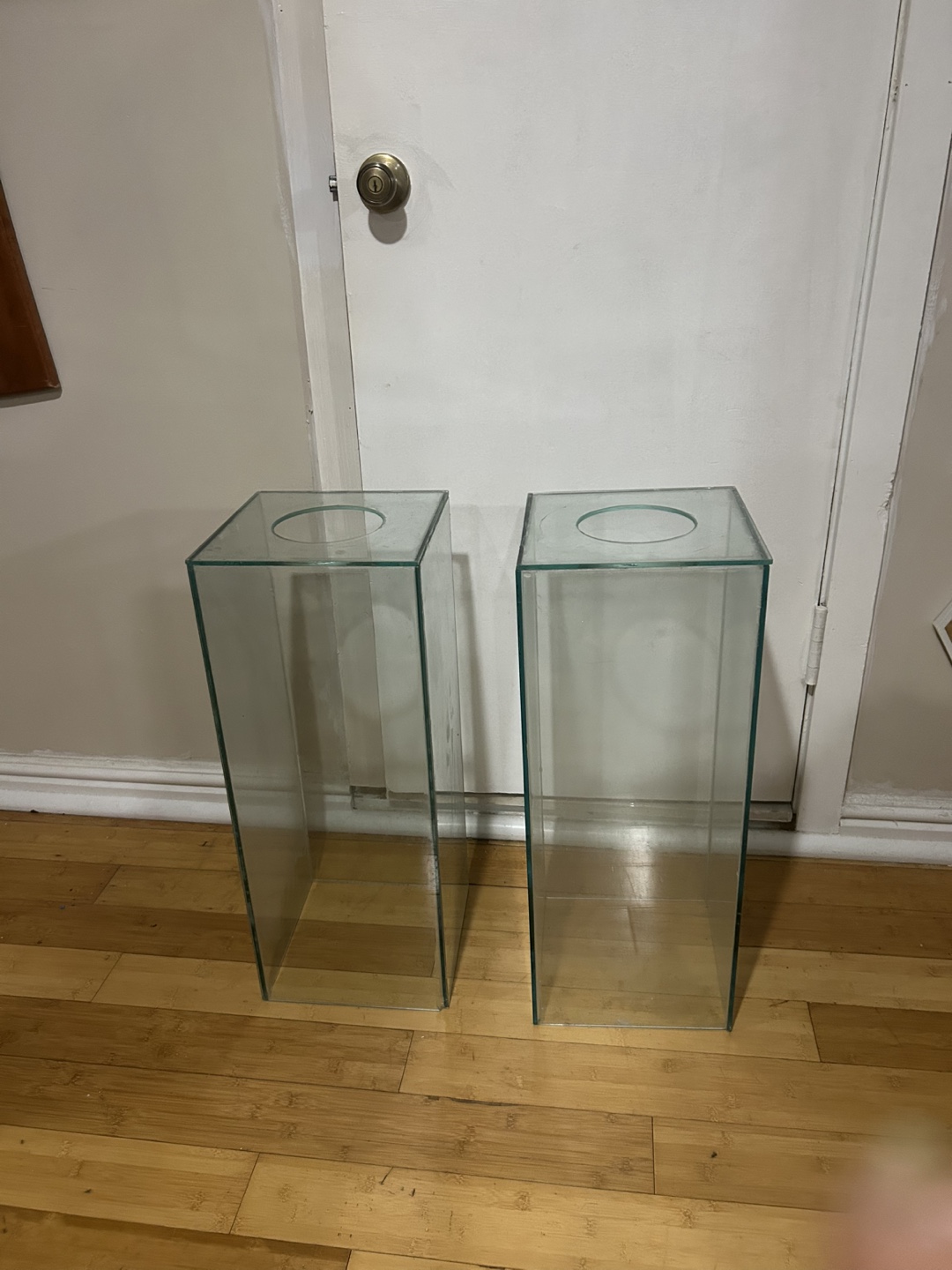 Glass Plant Stands - Set of 2 - photo 2