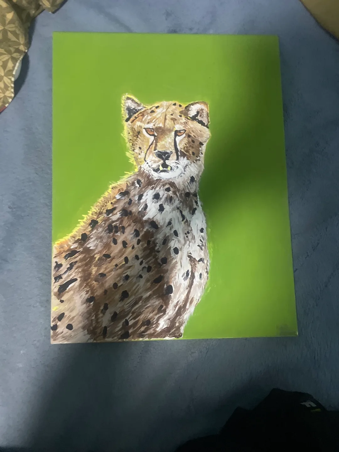 Cheetah Painting on Canvas thumbnail