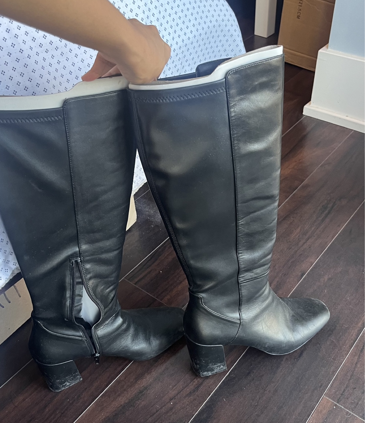 Aldo Black Leather Boots – Women’s US 10 - photo 2