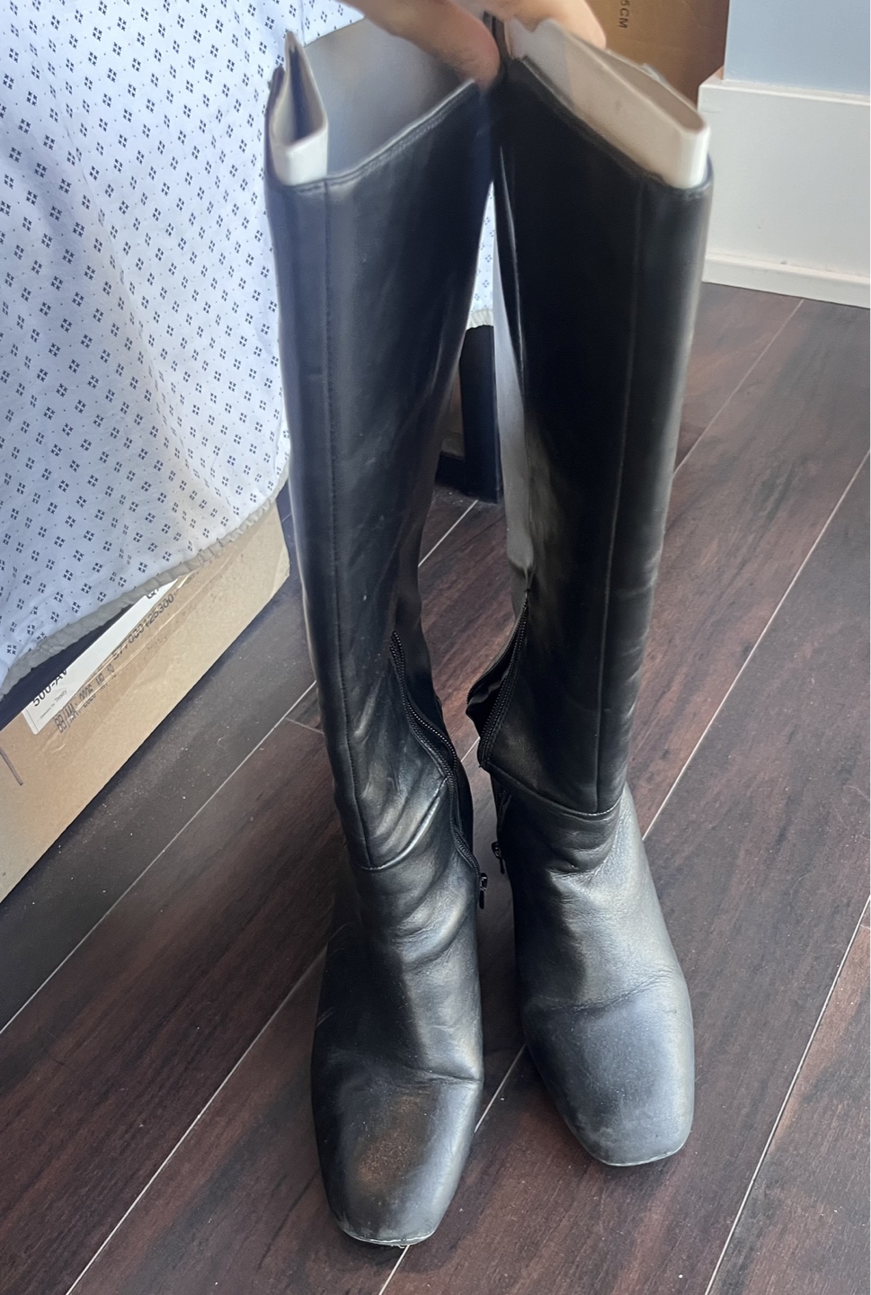 Aldo Black Leather Boots – Women’s US 10 - photo 3