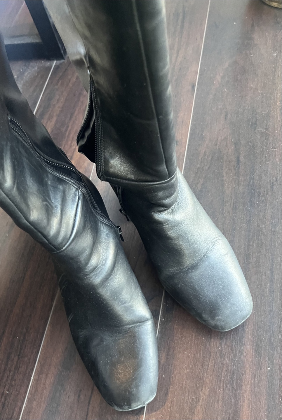 Aldo Black Leather Boots – Women’s US 10 - photo 4