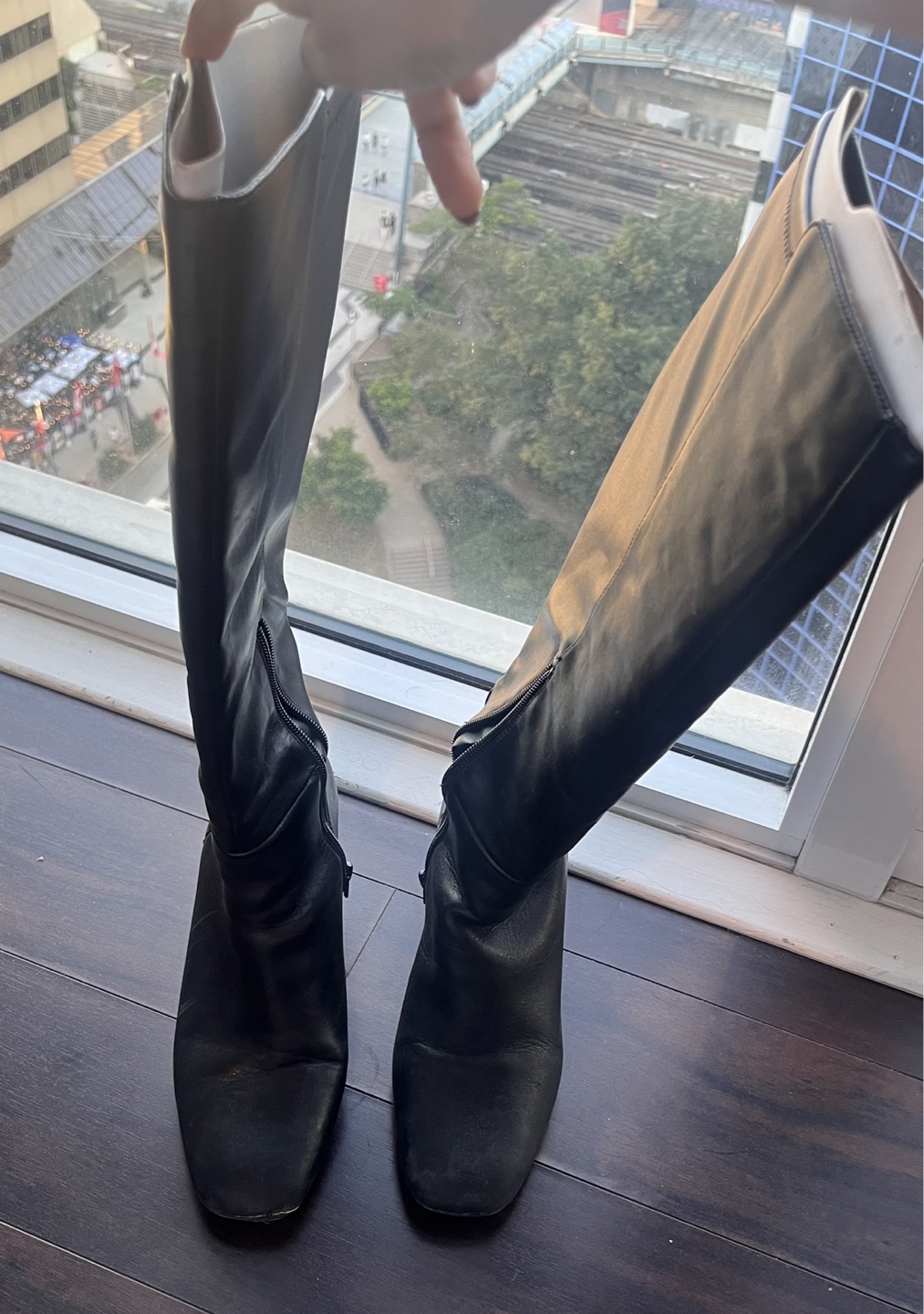 Aldo Black Leather Boots – Women’s US 10 - photo 5